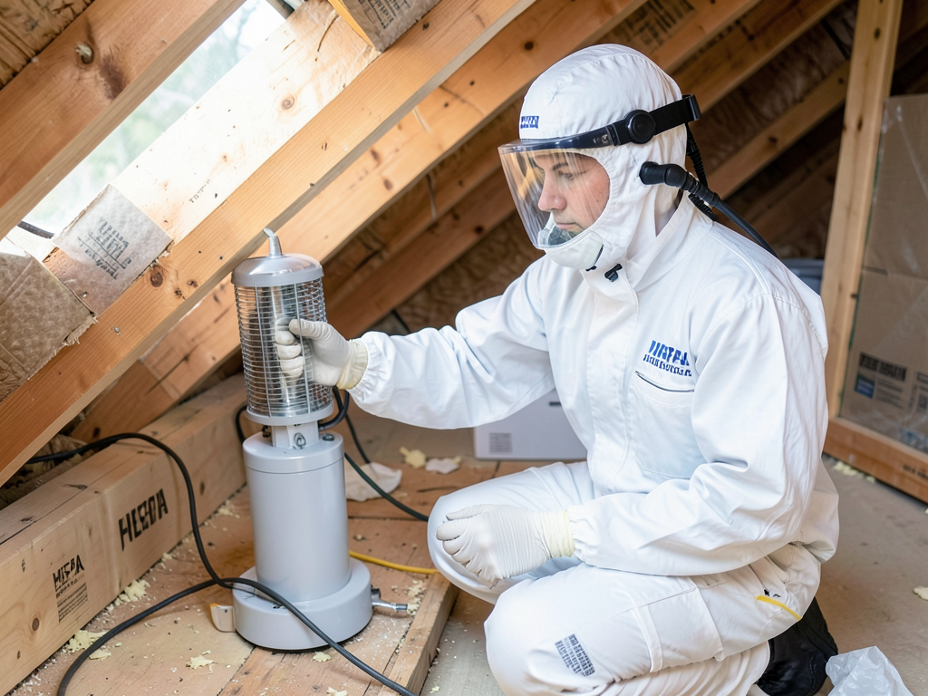 Identifying and removing hidden attic mold in grov